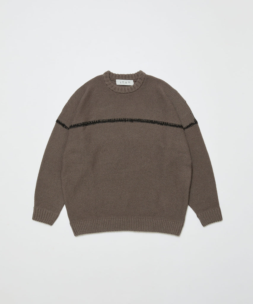 STITCHED DROP SHOULDER SWEATER