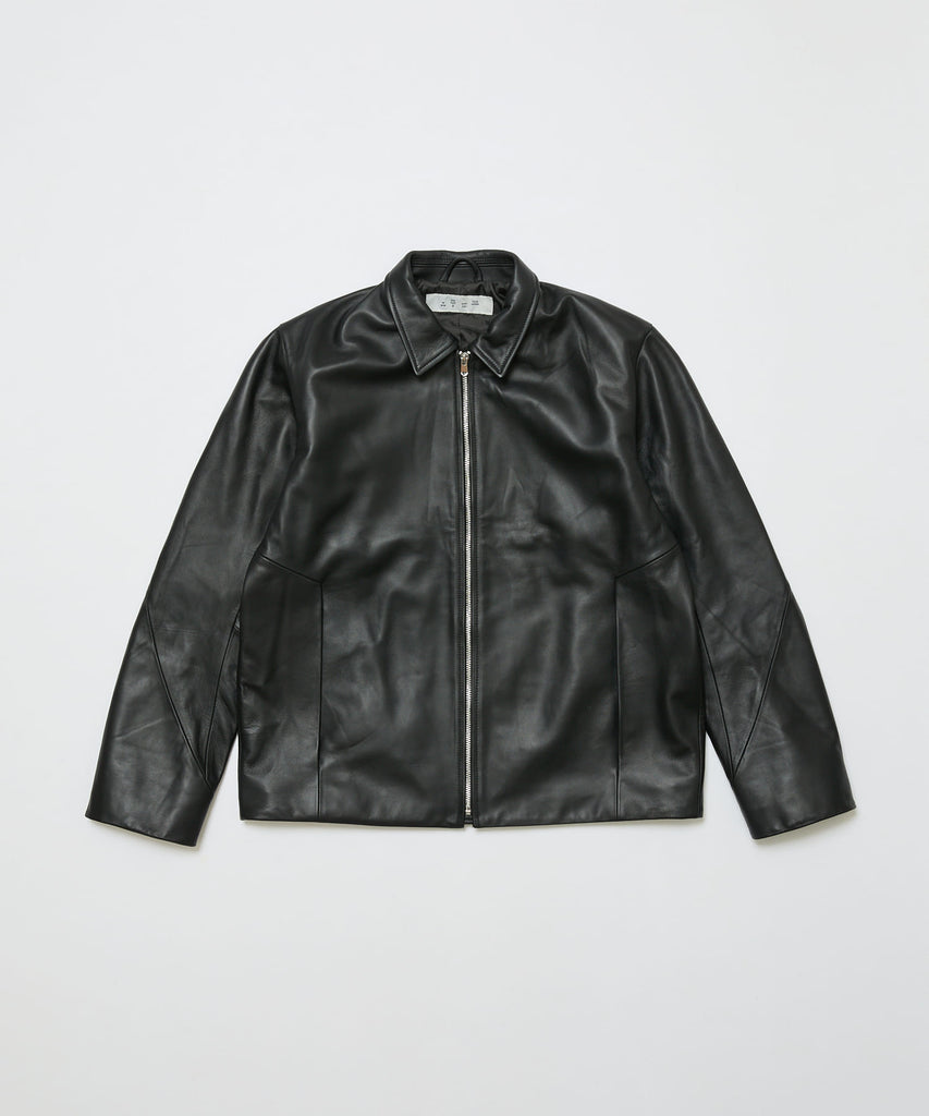 TECH LEATHER ZIP JACKET