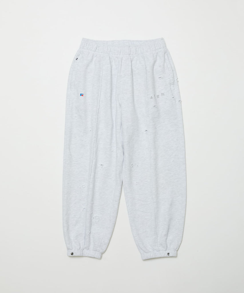 BAL / RUSSELL DISTRESSED ATHLETIC HIGH COTTON SWEATPANT