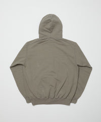 WASHED PANELED HOODED SWEATSHIRT
