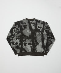 JACQUARD WOOL CARDIGAN