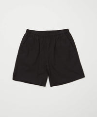 WASHED TWILL WOVEN BELTED SHORT