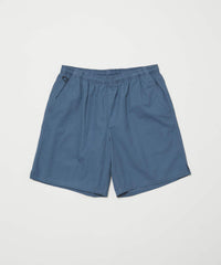 WASHED TWILL WOVEN BELTED SHORT