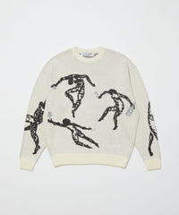 JACQUARD COTTON CREWNECK SWEATER