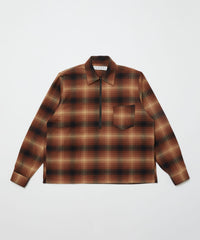 FLANNEL HALF ZIP SHIRT