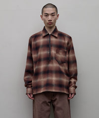 FLANNEL HALF ZIP SHIRT