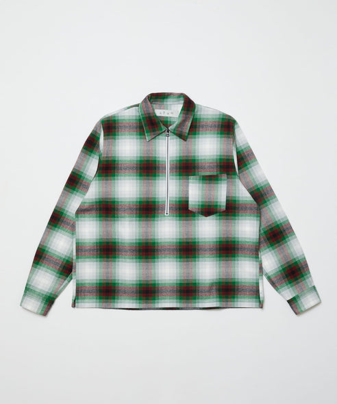 FLANNEL HALF ZIP SHIRT