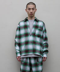 FLANNEL HALF ZIP SHIRT