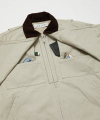 COTTON CANVAS STEALTH POCKET WORK JACKET