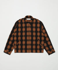 PLAID ZIP SHIRT BLOUSON