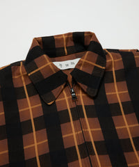 PLAID ZIP SHIRT BLOUSON