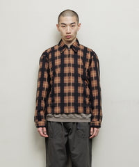 PLAID ZIP SHIRT BLOUSON