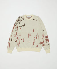 DRIP JACQUARD COTTON CREWNECK SWEATER