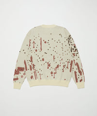 DRIP JACQUARD COTTON CREWNECK SWEATER