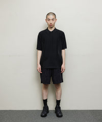 VENTILATION MESH KNIT ZIP POLO