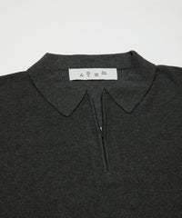 VENTILATION MESH KNIT ZIP POLO