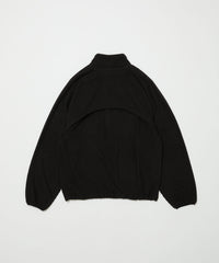 DETACHABLE SLEEVE GRID FLEECE PULL OVER