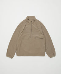 DETACHABLE SLEEVE GRID FLEECE PULL OVER