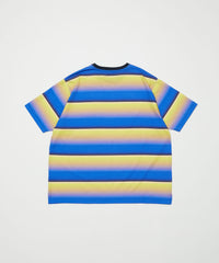 GRADIENT STRIPE CREW NECK TEE