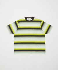 GRADIENT STRIPE CREW NECK TEE