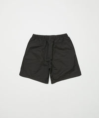 WASHED TWILL WOVEN BELTED SHORT