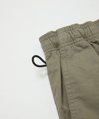 WASHED TWILL WOVEN BELTED SHORT