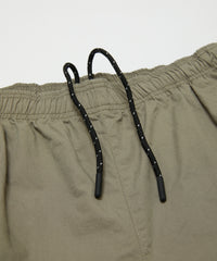 WASHED TWILL WOVEN BELTED SHORT