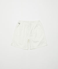 WASHED TWILL WOVEN BELTED SHORT