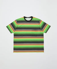 GRADIENT STRIPE CREW NECK TEE