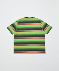 GRADIENT STRIPE CREW NECK TEE