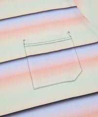 GRADIENT STRIPE CREW NECK TEE