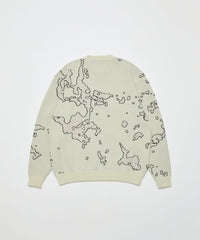 JACQUARD COTTON CREWNECK SWEATER