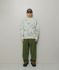 JACQUARD COTTON CREWNECK SWEATER
