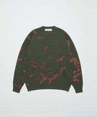 JACQUARD COTTON CREWNECK SWEATER