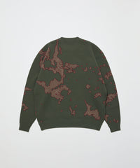 JACQUARD COTTON CREWNECK SWEATER
