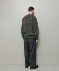 JACQUARD COTTON CREWNECK SWEATER