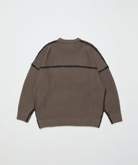 STITCHED DROP SHOULDER SWEATER