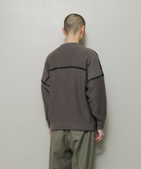 STITCHED DROP SHOULDER SWEATER