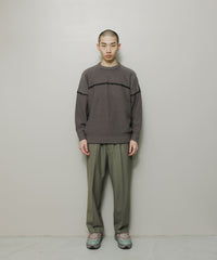 STITCHED DROP SHOULDER SWEATER