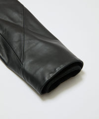TECH LEATHER ZIP JACKET