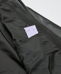 TECH LEATHER ZIP JACKET