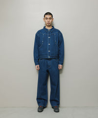 12OZ STRAIGHT LEG 5P WASHED JEAN
