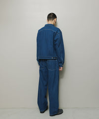 12OZ STRAIGHT LEG 5P WASHED JEAN