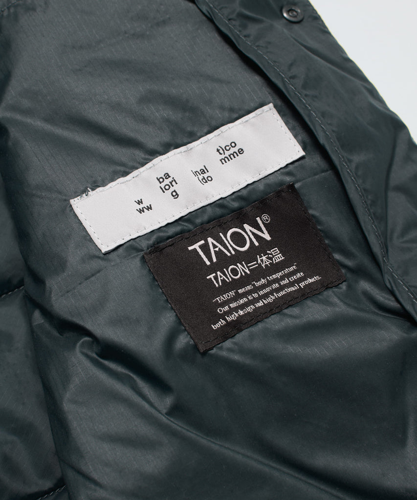 BAL / TAION BALMACAAN COAT WITH DETACHABLE DOWN VEST