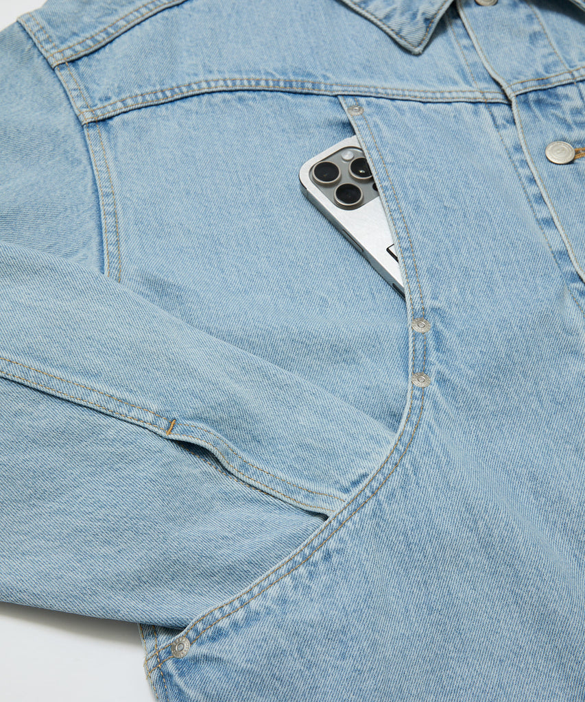 CURB POCKET DENIM JACKET