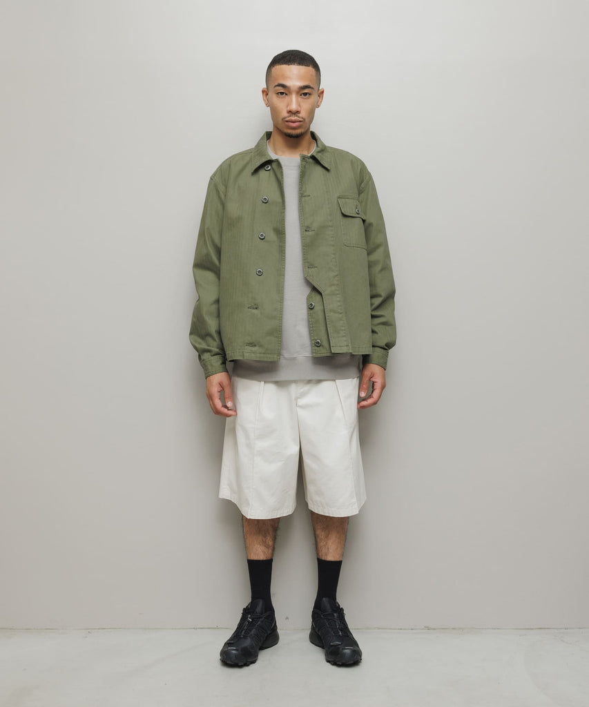 CREW HERRINGBONE OVER SHIRT