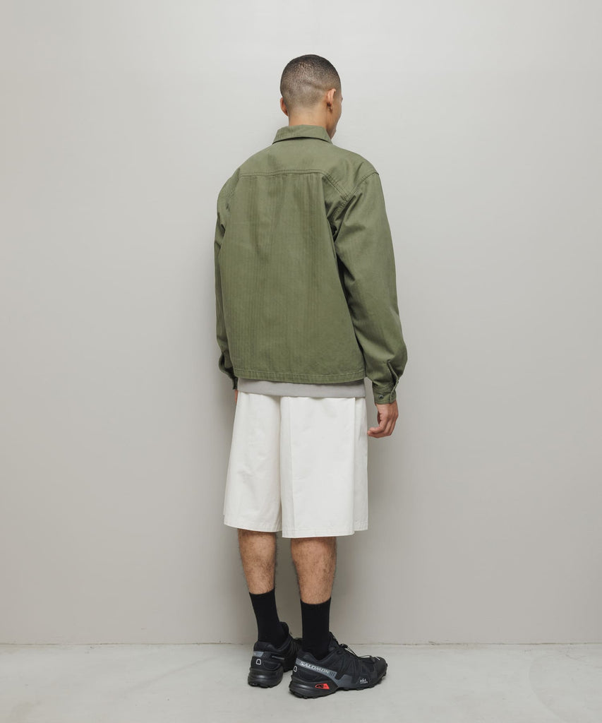 CREW HERRINGBONE OVER SHIRT