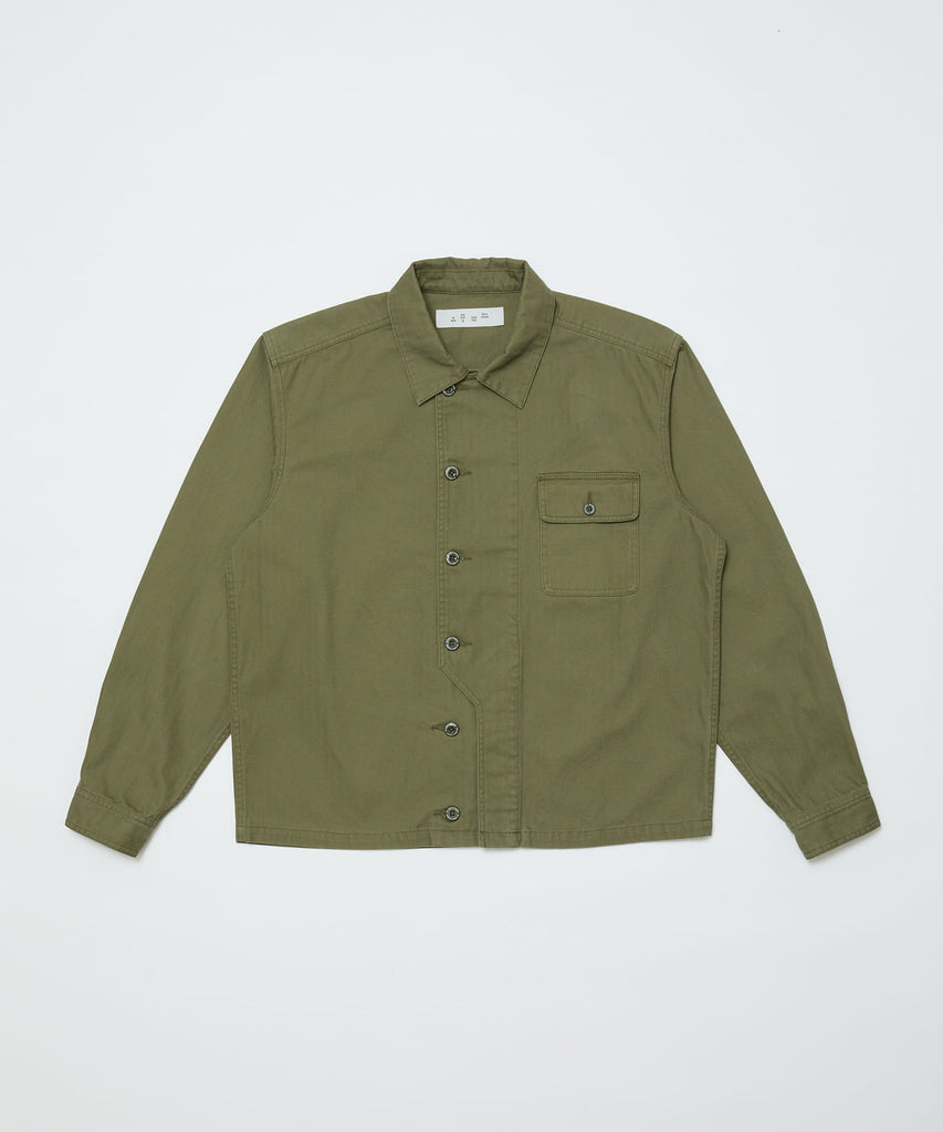 CREW HERRINGBONE OVER SHIRT