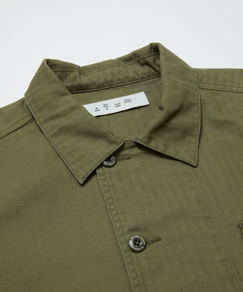 CREW HERRINGBONE OVER SHIRT