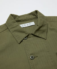 CREW HERRINGBONE OVER SHIRT